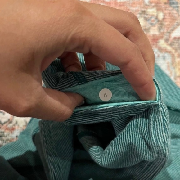 Lululemon Wunder Under Wee Stripe Heathered Menthol Size 6 - Picture 6 of 10